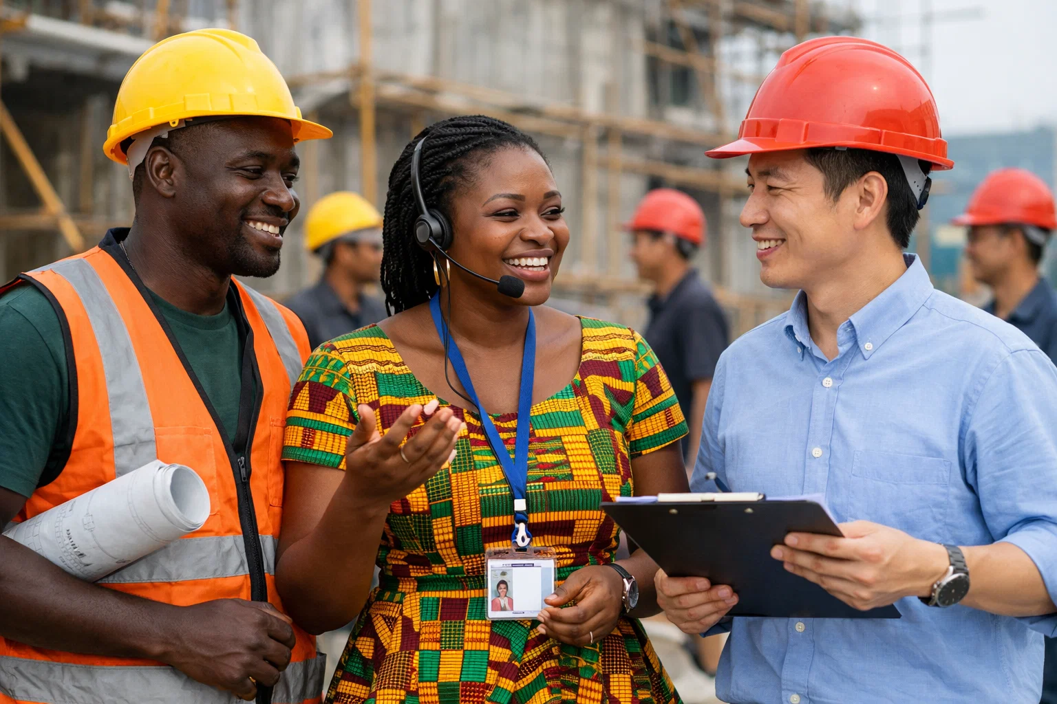Ghanaian professionals at work